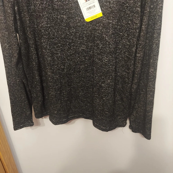 Members Mark Med Long sleeve sweater top gray soft flowy stretchy NWT new - Picture 4 of 5